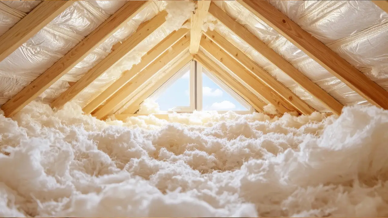 Isolation de combles avec soufflage de laine