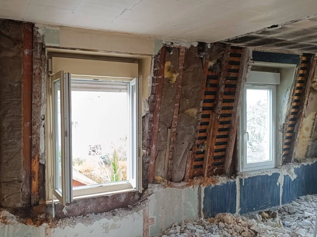 Rénovation globale de l'interieur d'une maison Charentaise